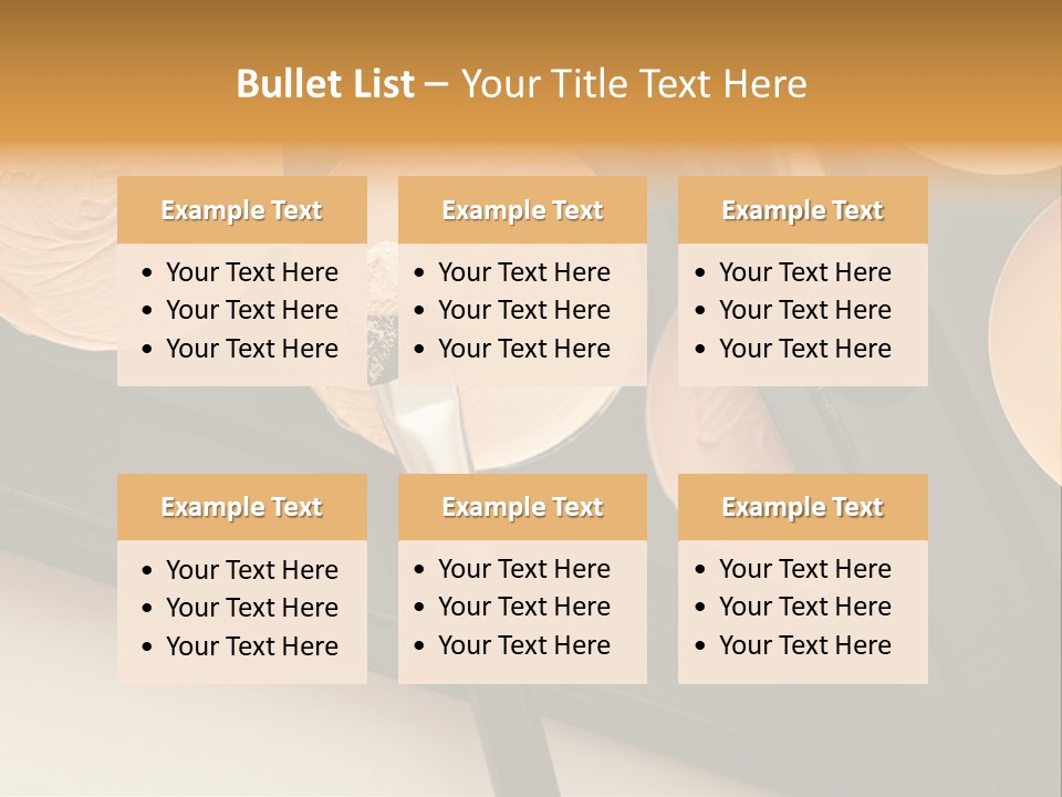 Cosmetic Products Tools Beige PowerPoint Template