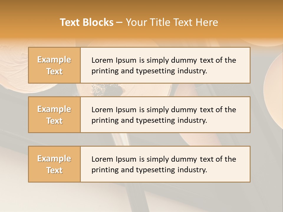 Cosmetic Products Tools Beige PowerPoint Template