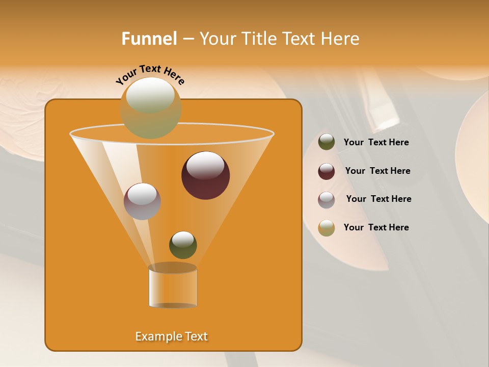 Cosmetic Products Tools Beige PowerPoint Template