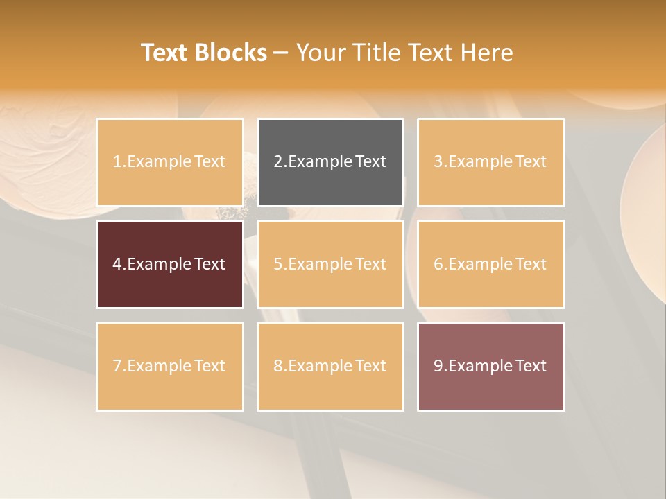 Cosmetic Products Tools Beige PowerPoint Template