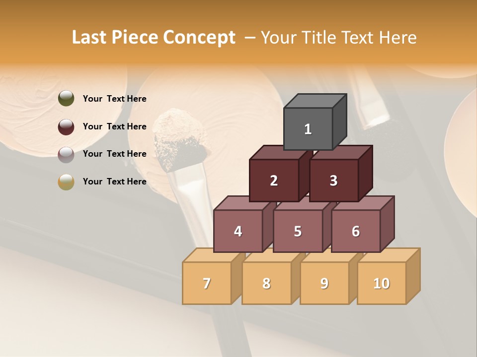 Cosmetic Products Tools Beige PowerPoint Template