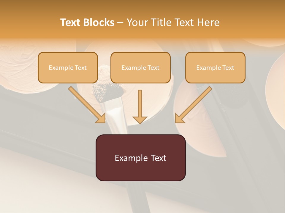 Cosmetic Products Tools Beige PowerPoint Template