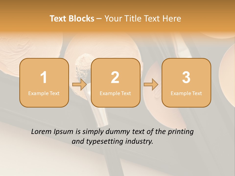 Cosmetic Products Tools Beige PowerPoint Template