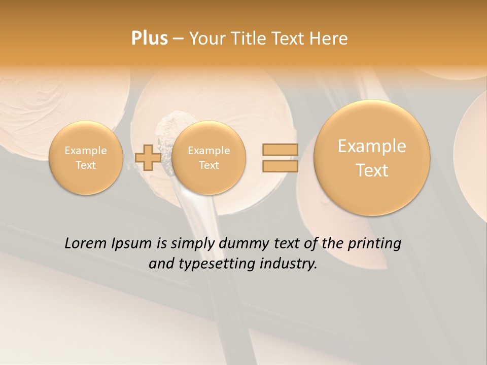Cosmetic Products Tools Beige PowerPoint Template