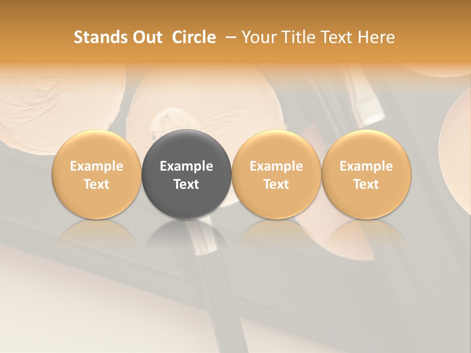 Cosmetic Products Tools Beige PowerPoint Template