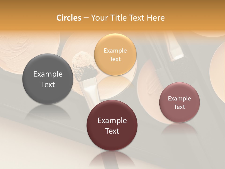 Cosmetic Products Tools Beige PowerPoint Template