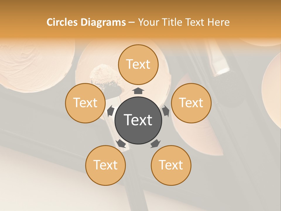 Cosmetic Products Tools Beige PowerPoint Template