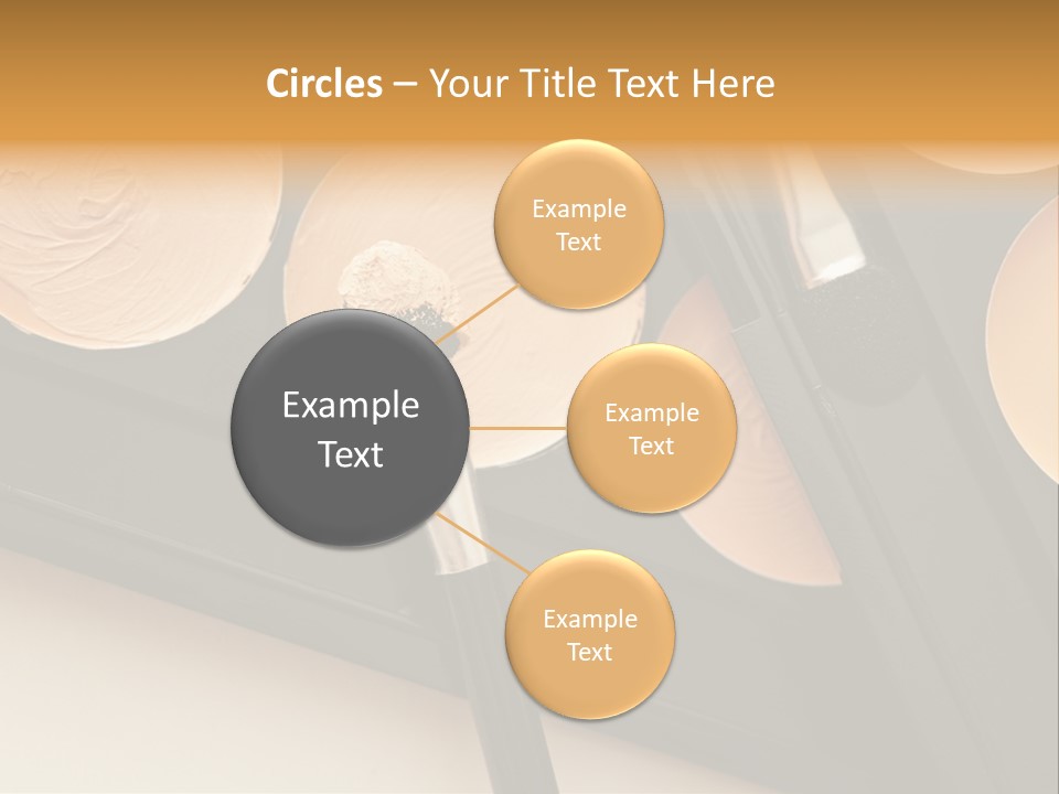 Cosmetic Products Tools Beige PowerPoint Template