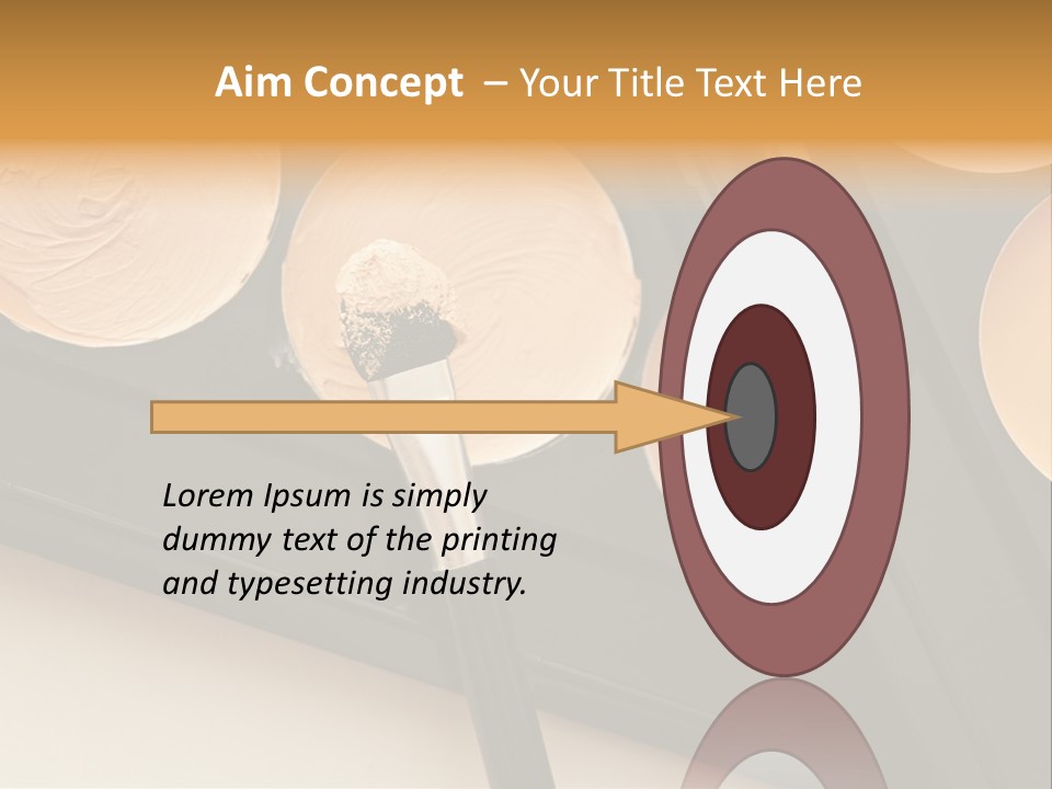 Cosmetic Products Tools Beige PowerPoint Template