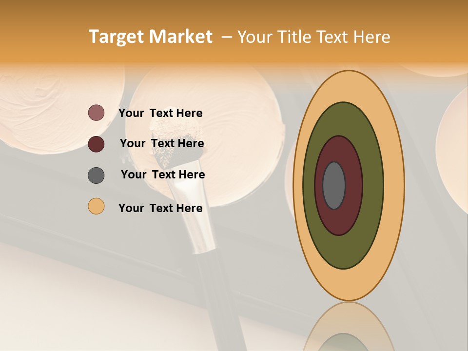 Cosmetic Products Tools Beige PowerPoint Template