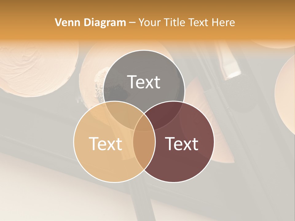 Cosmetic Products Tools Beige PowerPoint Template