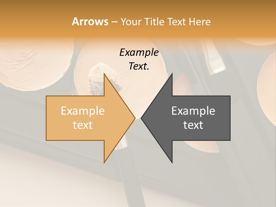 Cosmetic Products Tools Beige PowerPoint Template