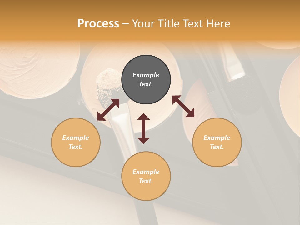 Cosmetic Products Tools Beige PowerPoint Template