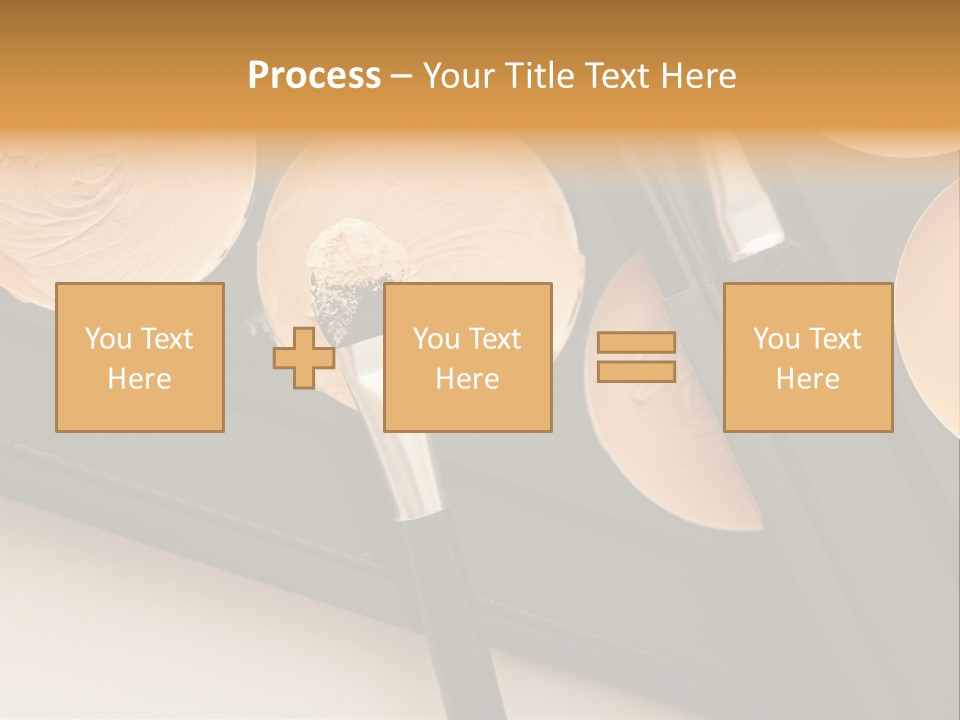 Cosmetic Products Tools Beige PowerPoint Template
