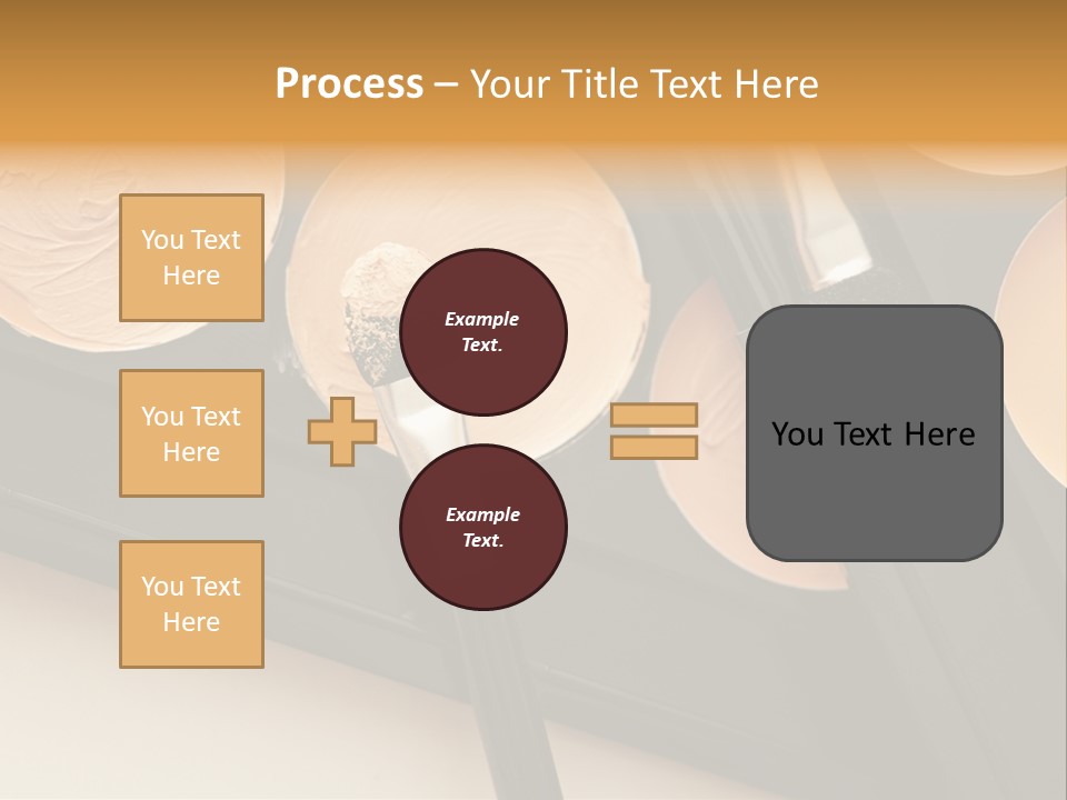 Cosmetic Products Tools Beige PowerPoint Template
