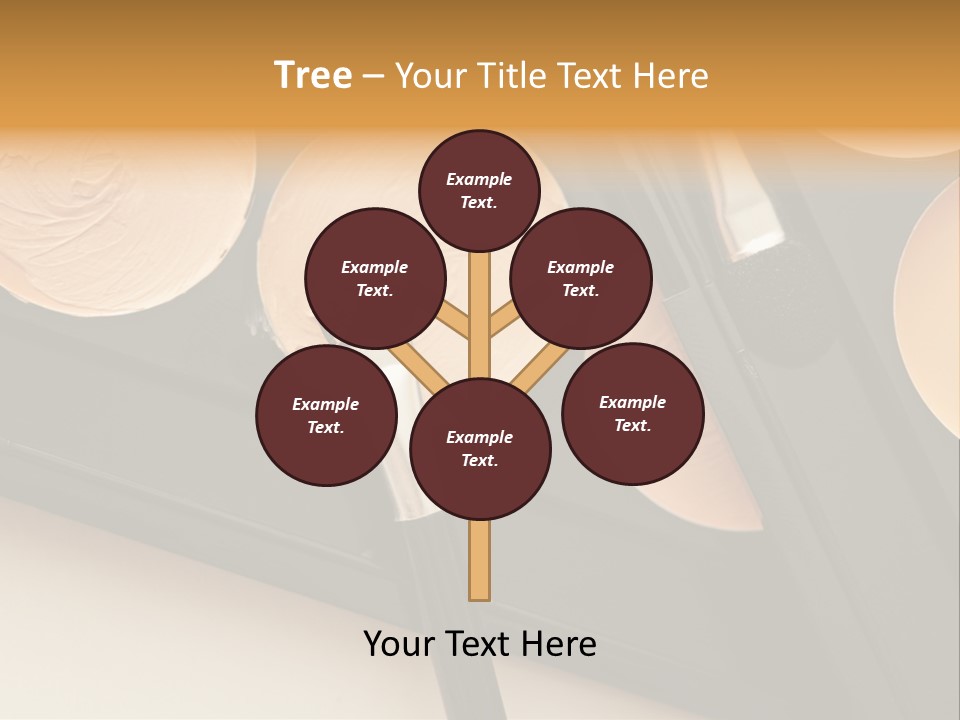 Cosmetic Products Tools Beige PowerPoint Template