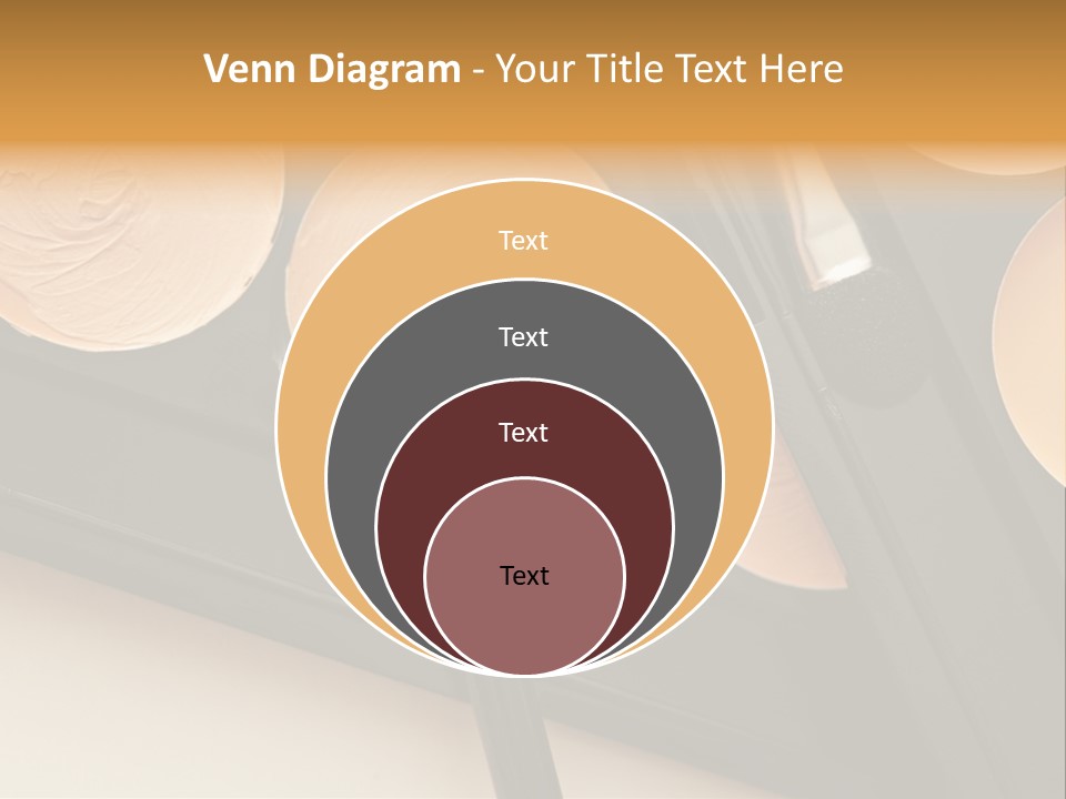 Cosmetic Products Tools Beige PowerPoint Template