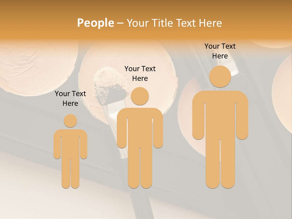 Cosmetic Products Tools Beige PowerPoint Template