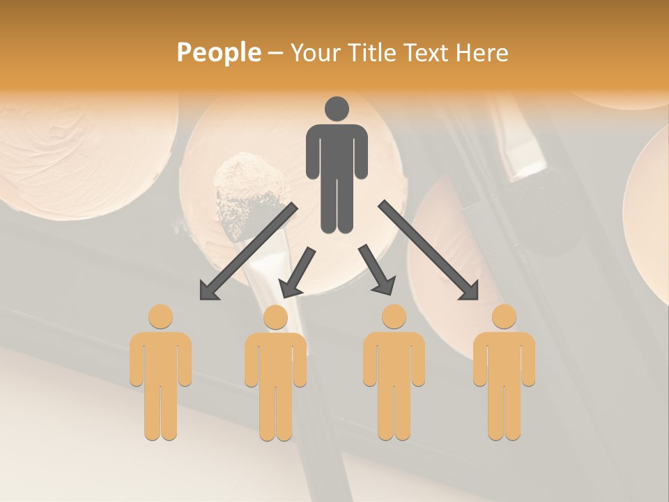 Cosmetic Products Tools Beige PowerPoint Template