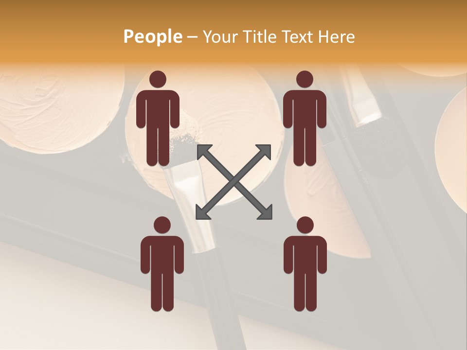 Cosmetic Products Tools Beige PowerPoint Template