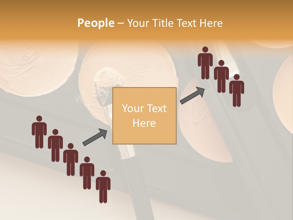 Cosmetic Products Tools Beige PowerPoint Template