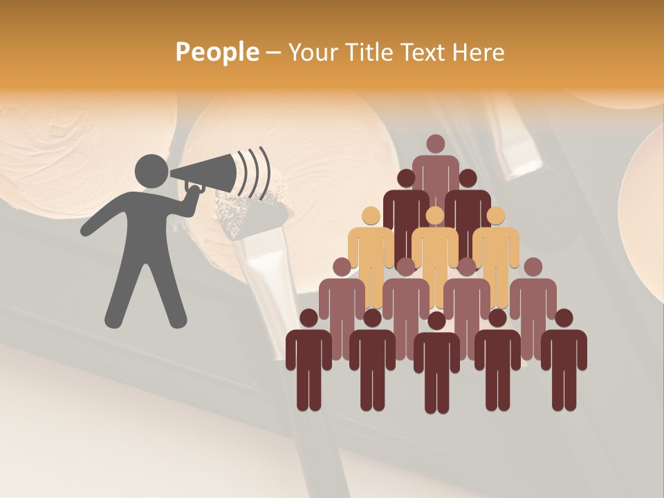 Cosmetic Products Tools Beige PowerPoint Template