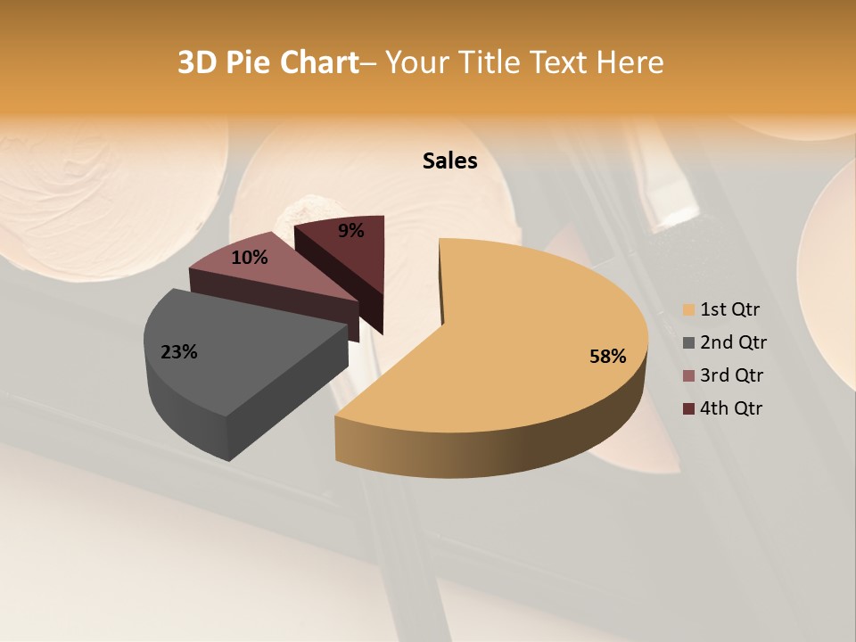Cosmetic Products Tools Beige PowerPoint Template