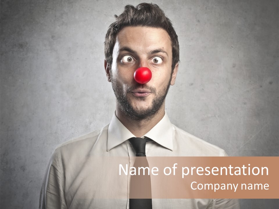 Liar Man Seriousness PowerPoint Template