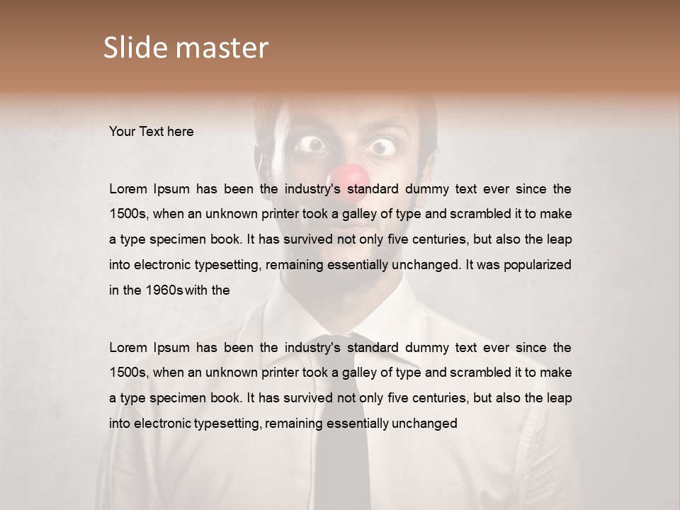 Liar Man Seriousness PowerPoint Template