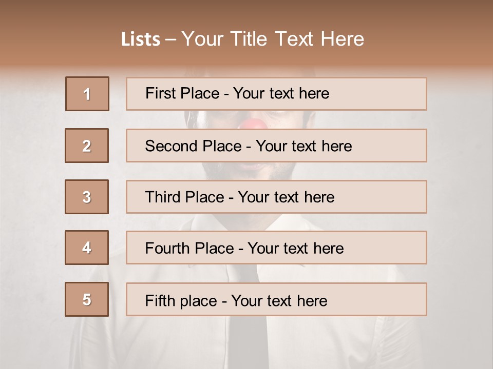 Liar Man Seriousness PowerPoint Template