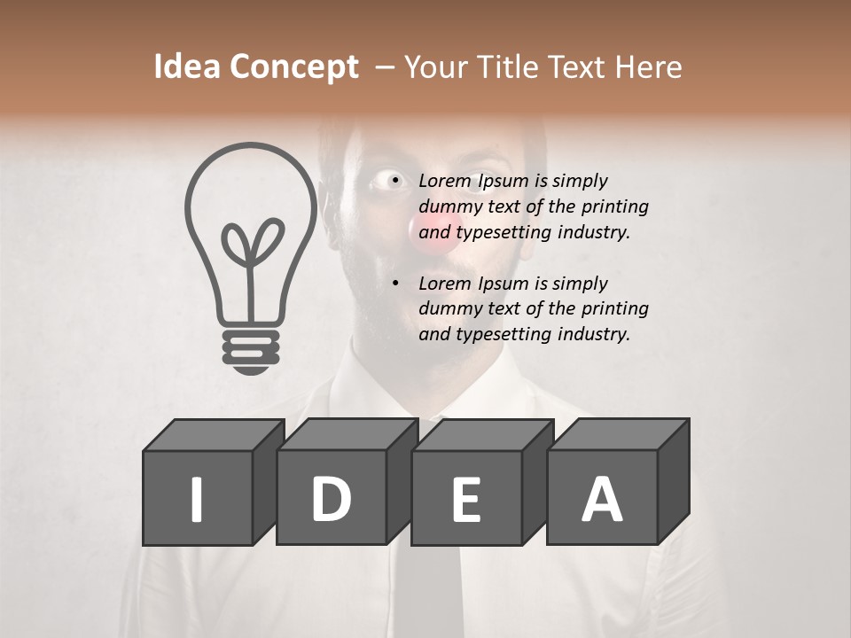 Liar Man Seriousness PowerPoint Template