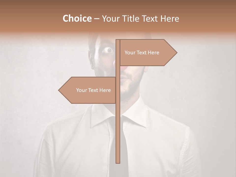 Liar Man Seriousness PowerPoint Template