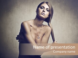 Beautiful Fashion Girl PowerPoint Template