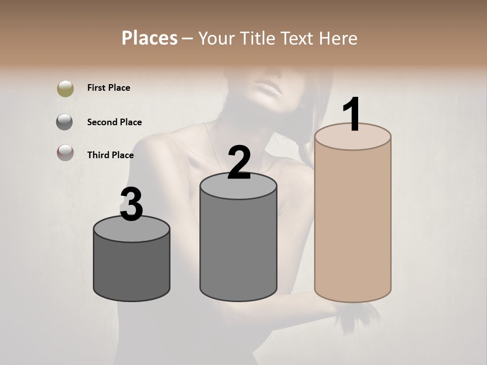 Beautiful Fashion Girl PowerPoint Template