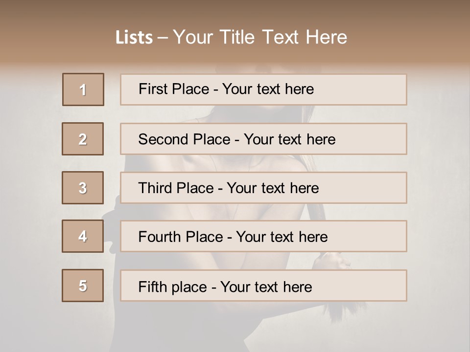 Beautiful Fashion Girl PowerPoint Template