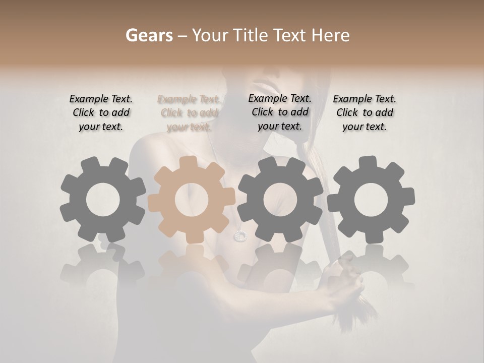 Beautiful Fashion Girl PowerPoint Template