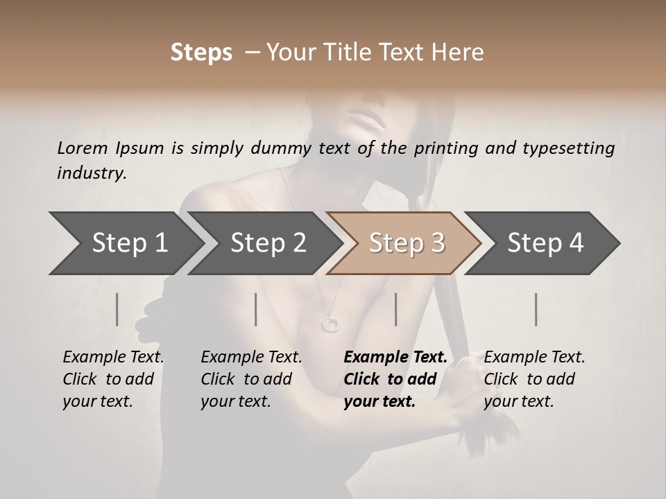 Beautiful Fashion Girl PowerPoint Template