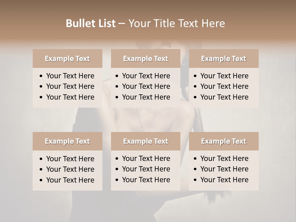 Beautiful Fashion Girl PowerPoint Template