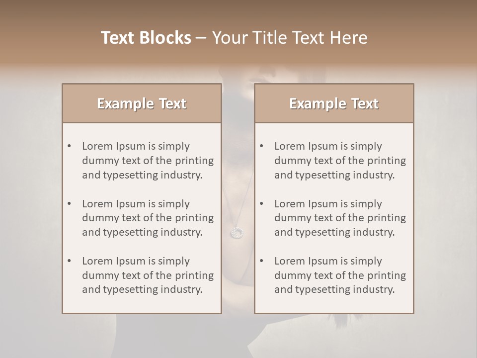 Beautiful Fashion Girl PowerPoint Template