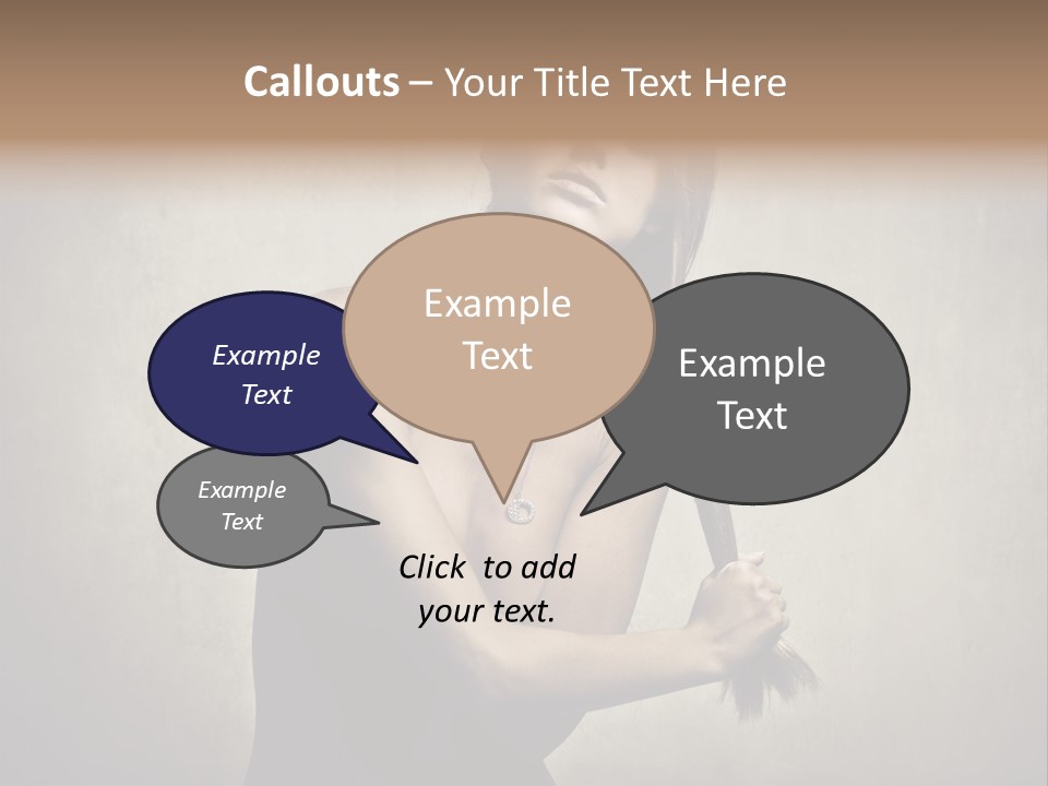 Beautiful Fashion Girl PowerPoint Template