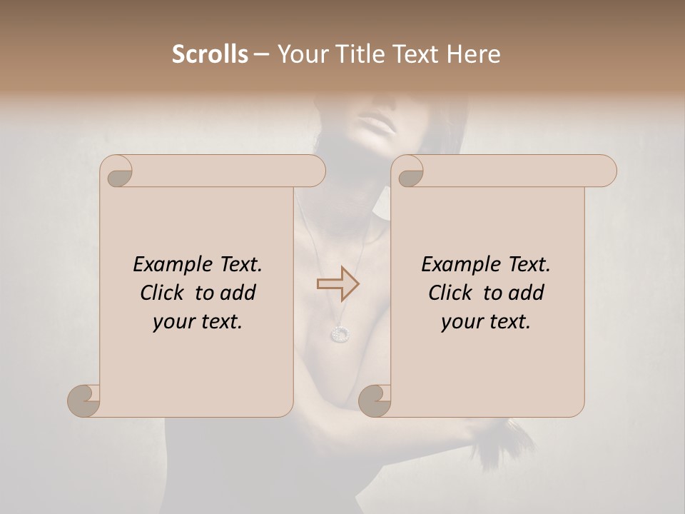 Beautiful Fashion Girl PowerPoint Template