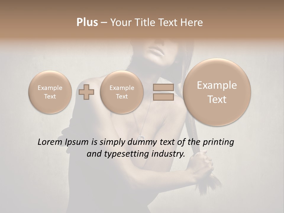 Beautiful Fashion Girl PowerPoint Template