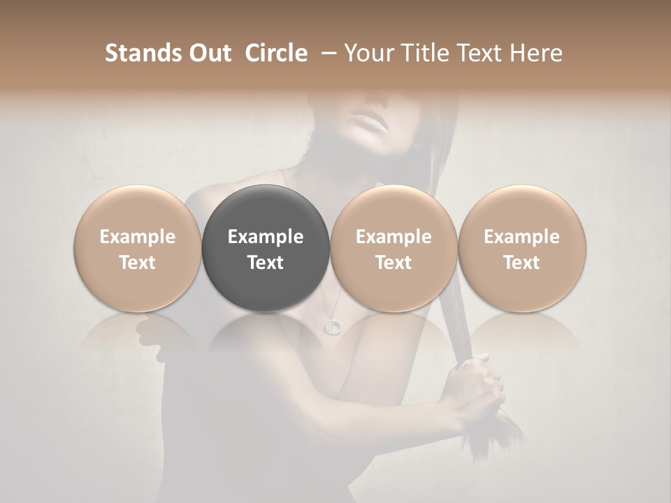 Beautiful Fashion Girl PowerPoint Template