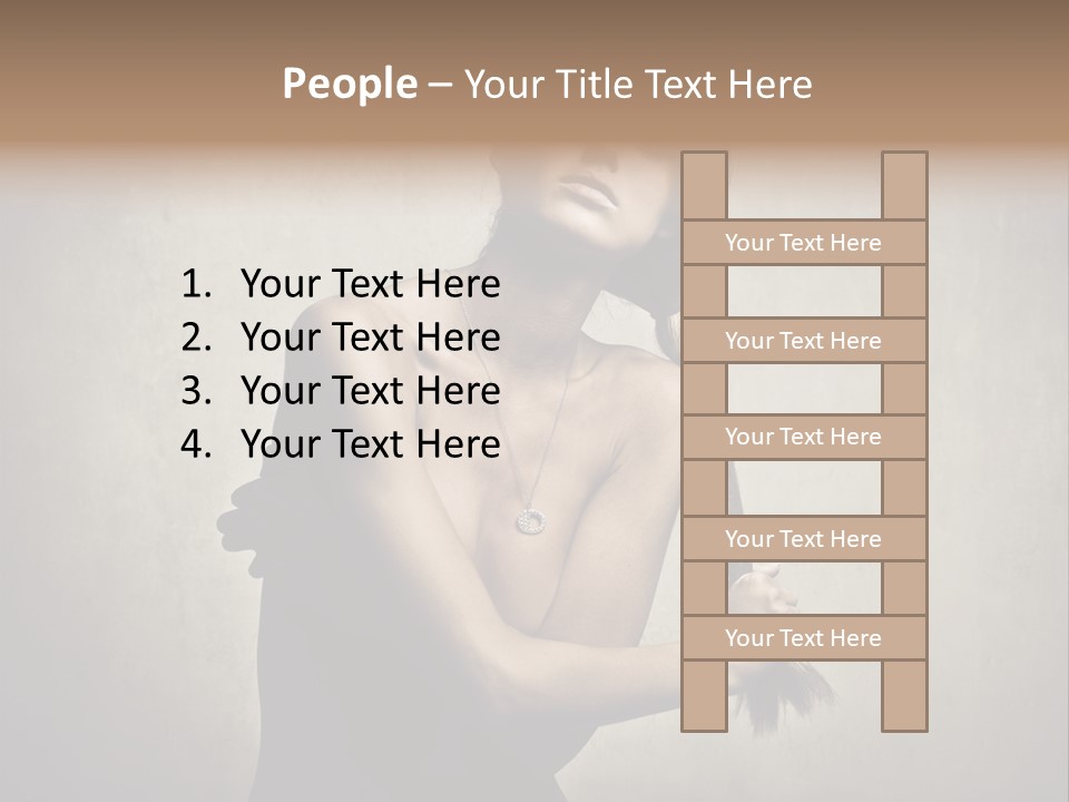 Beautiful Fashion Girl PowerPoint Template