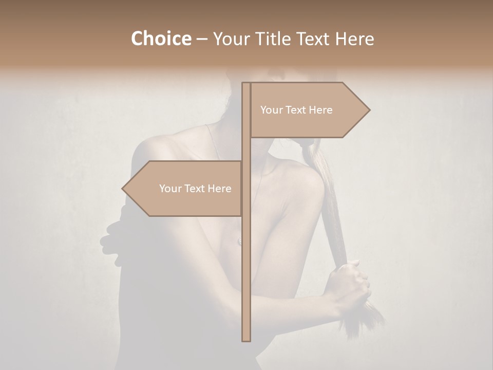 Beautiful Fashion Girl PowerPoint Template