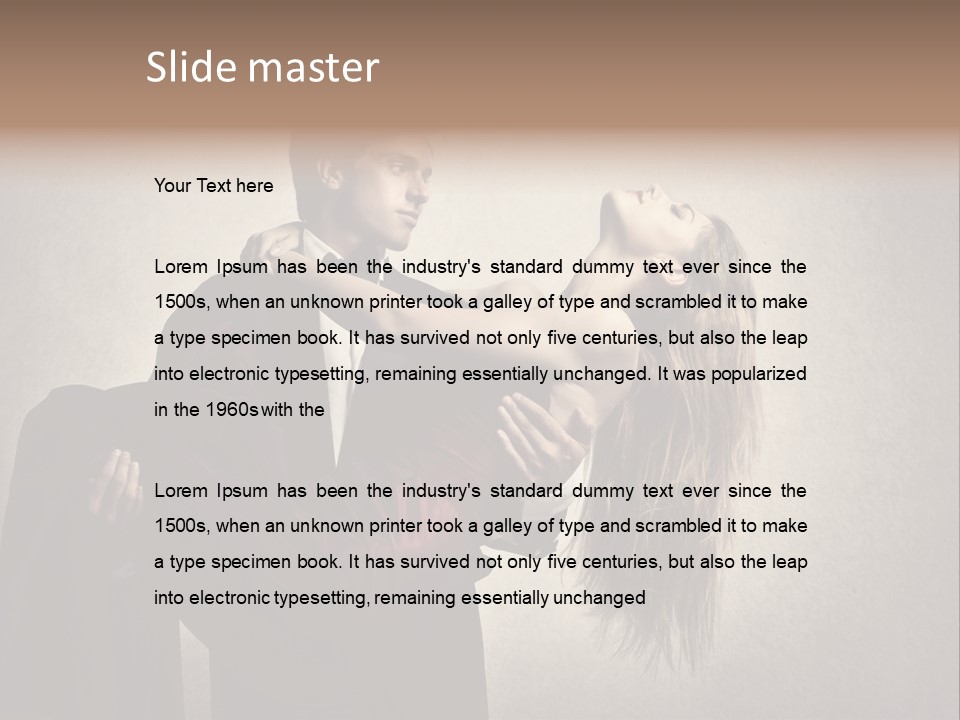 Indoor Portrait Marriage PowerPoint Template