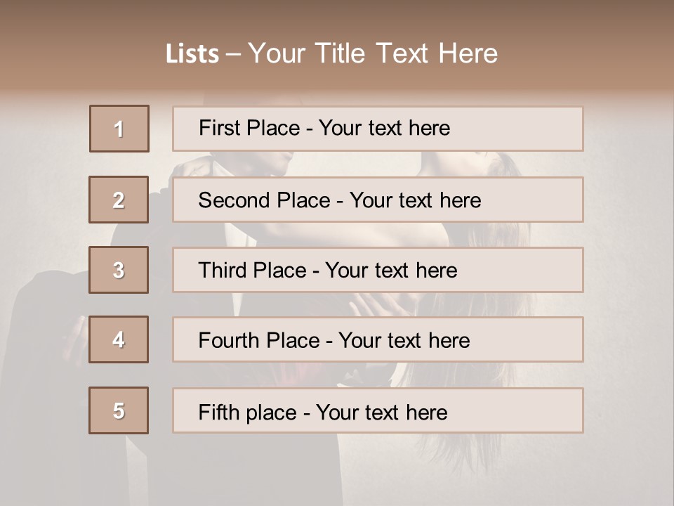 Indoor Portrait Marriage PowerPoint Template