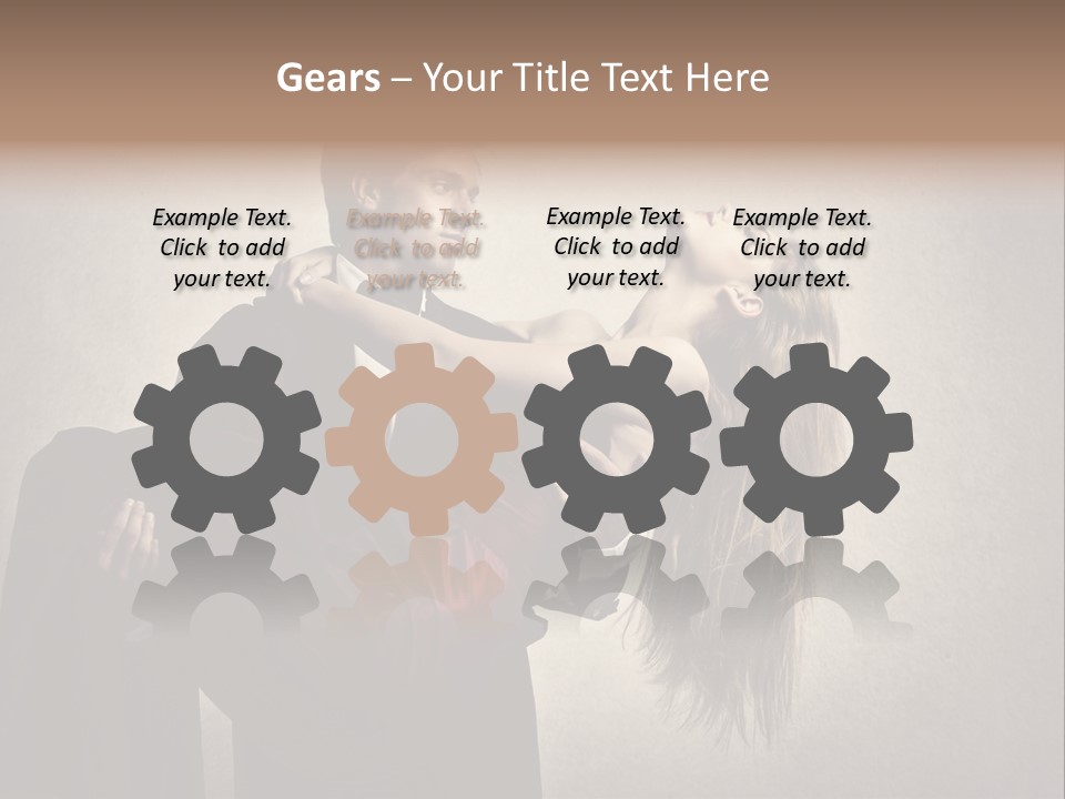 Indoor Portrait Marriage PowerPoint Template