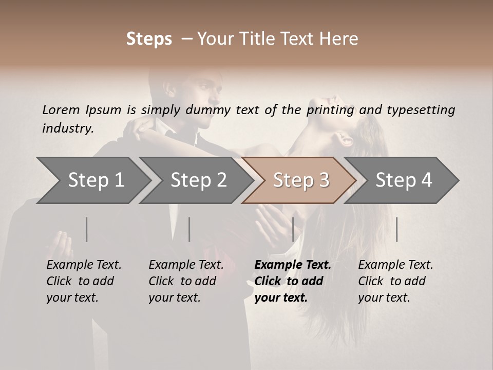 Indoor Portrait Marriage PowerPoint Template