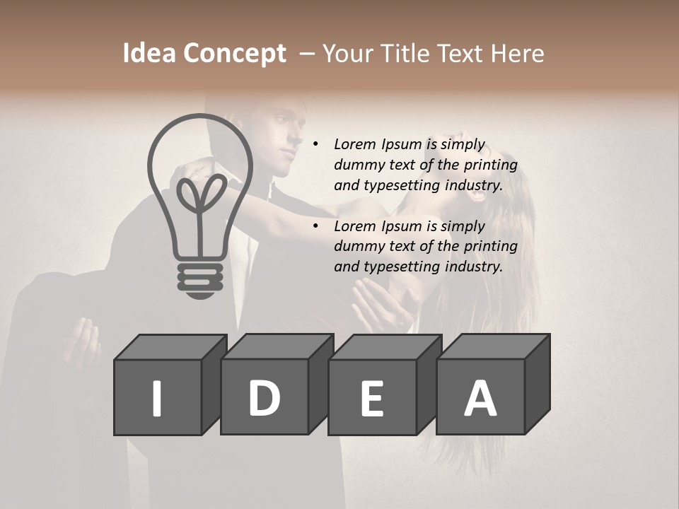 Indoor Portrait Marriage PowerPoint Template